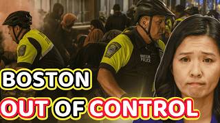 🚨Boston DESCENDS Into CHAOS — Wu LOSES CONTROL as Protesters CLASH with Police Downtown