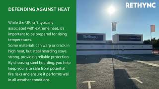 How Steel Hoarding Protects Your Site In Extreme Weather