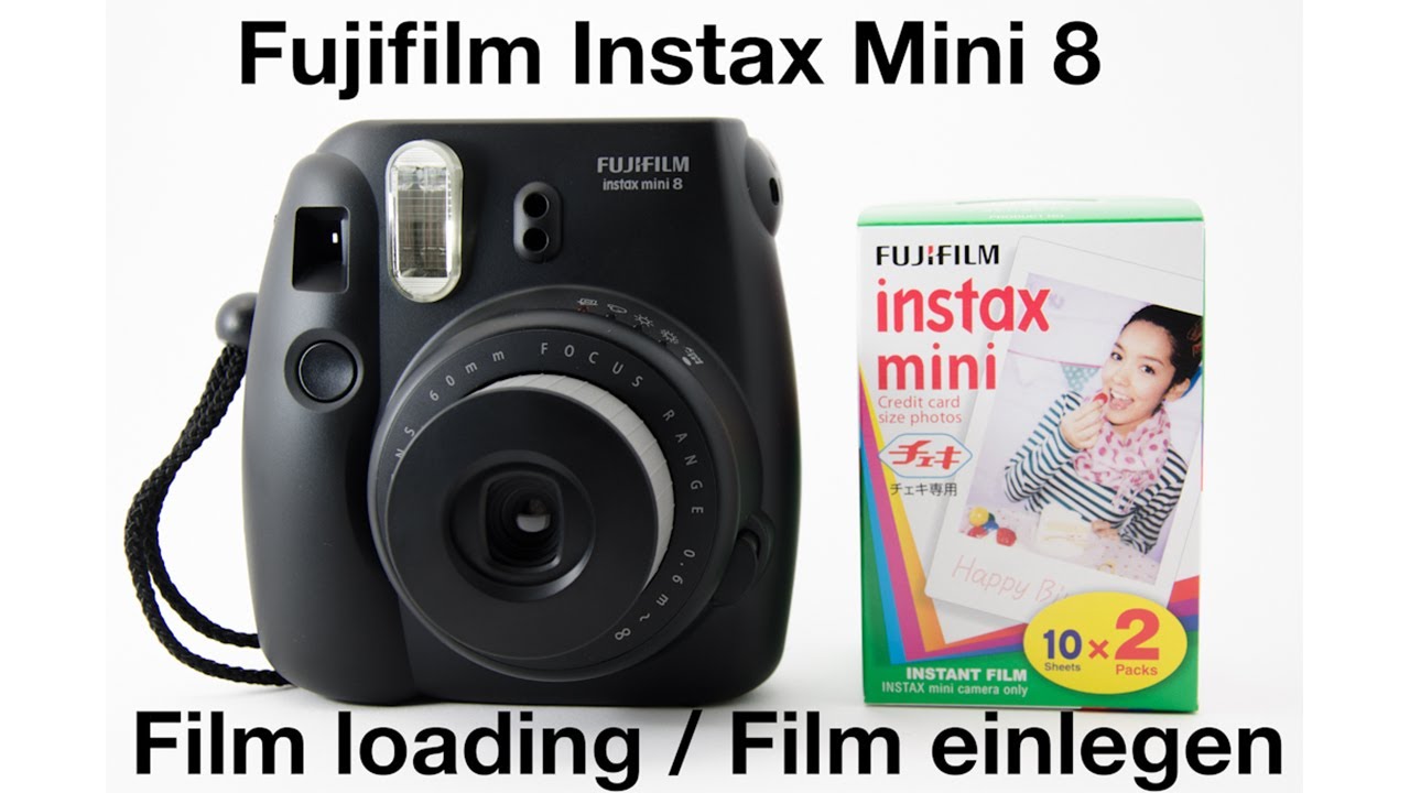 Tutorial Film Einlegen Und Inbetriebnahme Fujifilm Instax Mini 8 Youtube