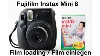 Tutorial - Film einlegen und Inbetriebnahme - Fujifilm Instax Mini 8
