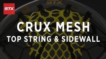 STX Crux Mesh Stringing Tutorial - Top String and Sidewall
