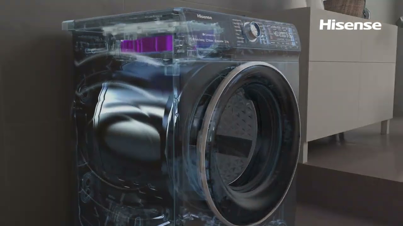 Hisense 12kg Washing Machine WFQR1214VAJMWT Hirsch s YouTube Hisense 12kg Washing Machine WFQR1214VAJMWT Hirsch s YouTube
