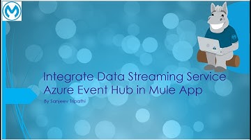 Integrate Data Streaming Service Azure Event Hub in Mule App - Send Event and Listen/ Receive Event
