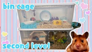 Attaching a Bin Cage Level | HAMSTER HOME ⭐ʕ·ᴥ·ʔ