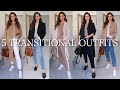 5 TRANSITIONAL OUTFITS | WINTER TO SPRING | NEW IN EVERLANE HAUL AD