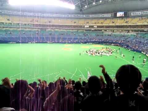 日本シリーズ閉会式後　選手コール＆西村ダンス