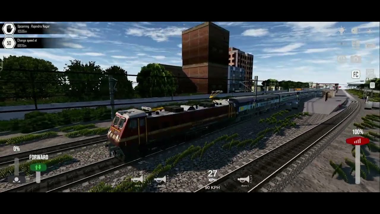 NEW TRAIN Simulator game new journey PATNA JUN TO DALAPUR REAL TRACK SOUND Indian HORN #gaming 