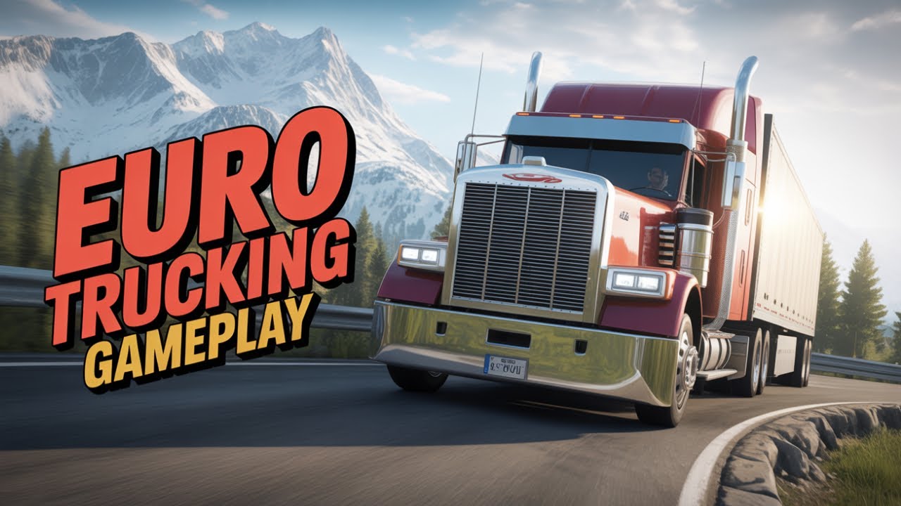 Europ truck driving gameplay 😱😱 High graphics mobile game