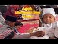 Majlis aqiqah Muhammad Faaz Medan Sumatera Utara.
