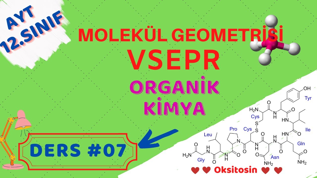 Organik Kimya | VSEPR Gösterimi | Molekül Geometrisi | AYT - 12.SINIF KİMYA #07