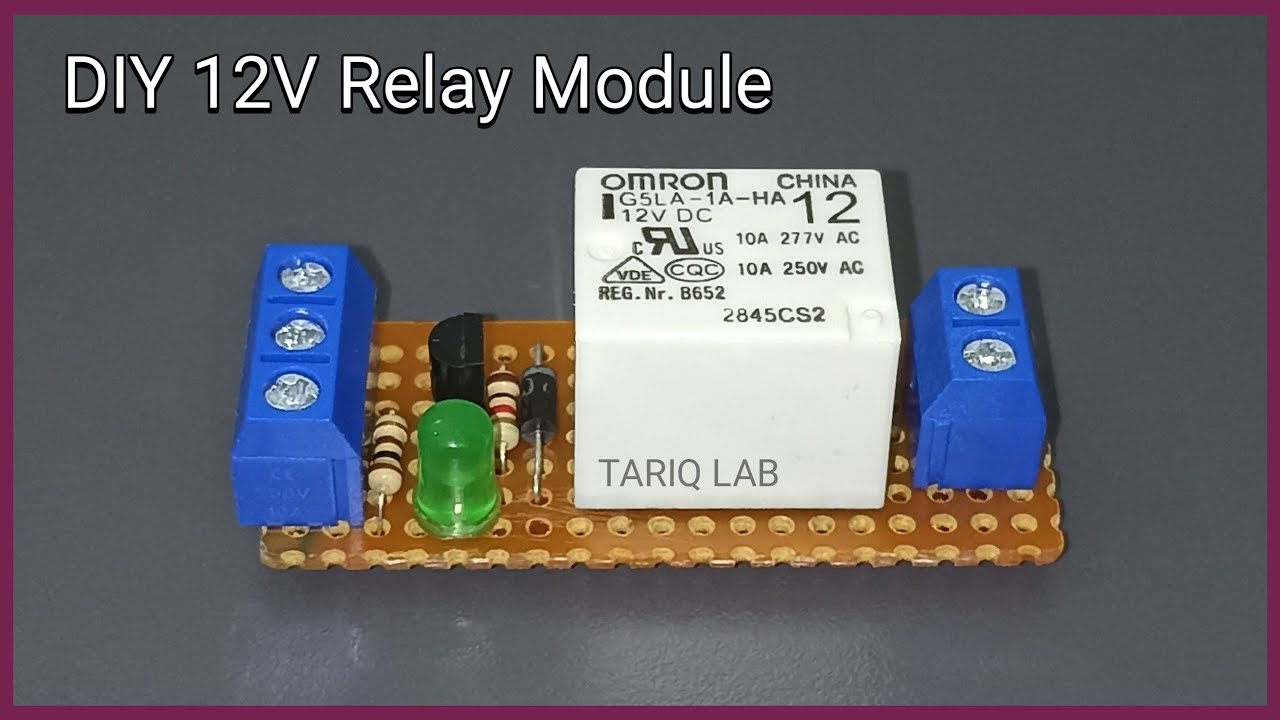 How To Make 12V Relay Module - YouTube