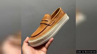 Men's Genuine Leather Breathable Driving Shoes | Soft Cowhide Slip-On Loafers | Vintage Casual Fishe screenshot 3