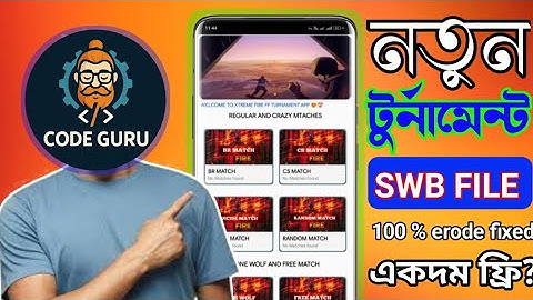 New Tournament Swb File Free| How To Make Free Fire Tournament App Project | | Sketchware Pro