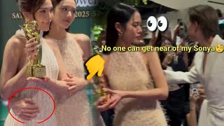 Lookmhee closely guarded Sonya during Asia Top Awards night to prevent anyone from approaching her