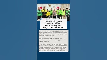 Sederet Kejanggalan Pertemuan Gibran dan Ojol, Roy Suryo Soroti Panggilan "Taruna"