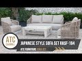 Outdoor unique japanese style sofa set rasf184  atc furniture