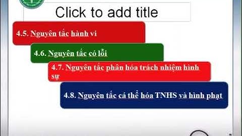 Ví dụ về tính phải chịu hình phạt