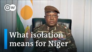 Niger increasingly isolated after coup as EU cuts financial ties | DW News screenshot 1