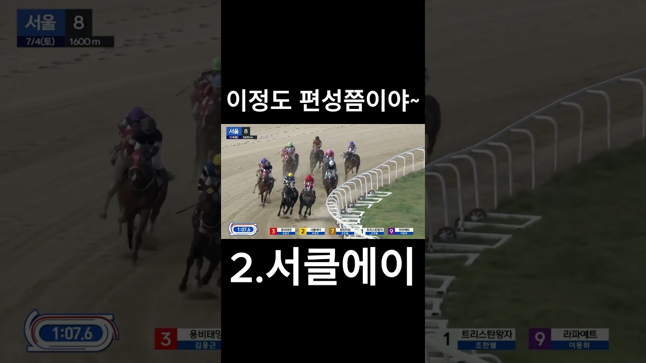 이정도 편성쯤이야  #경마  #경마예상  #경마방송  #경마예상방송  #서울경마  #금요경마  #토요경마  #일요경마 #경마장