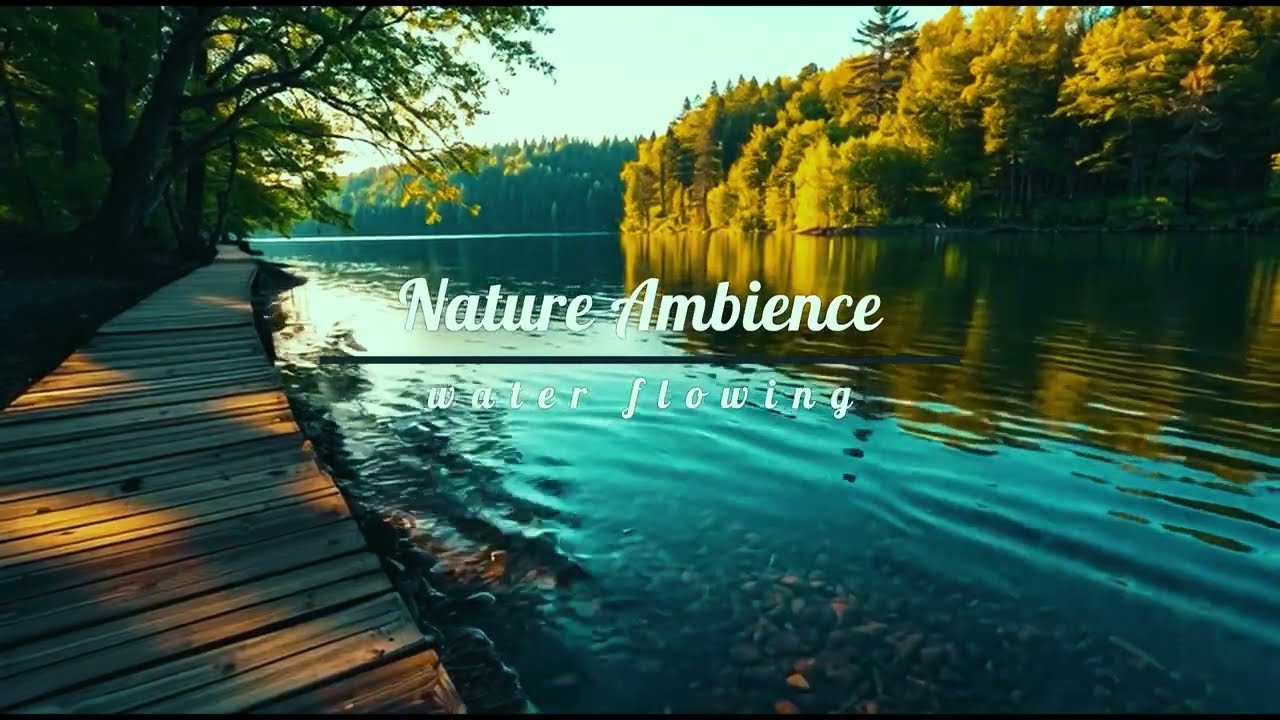 Calm Forest Lake Ambience 🌿 Relaxing Nature Sounds & Water Ripples