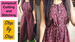 Jumpsuit Cutting and Stitching |Jumpsuit/Dangaree Dress Cutting and Stitching