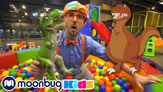 Blippi Learns Dinosaurs At The Kinderland Indoor Playground! | Educational Videos for Toddlers screenshot 5