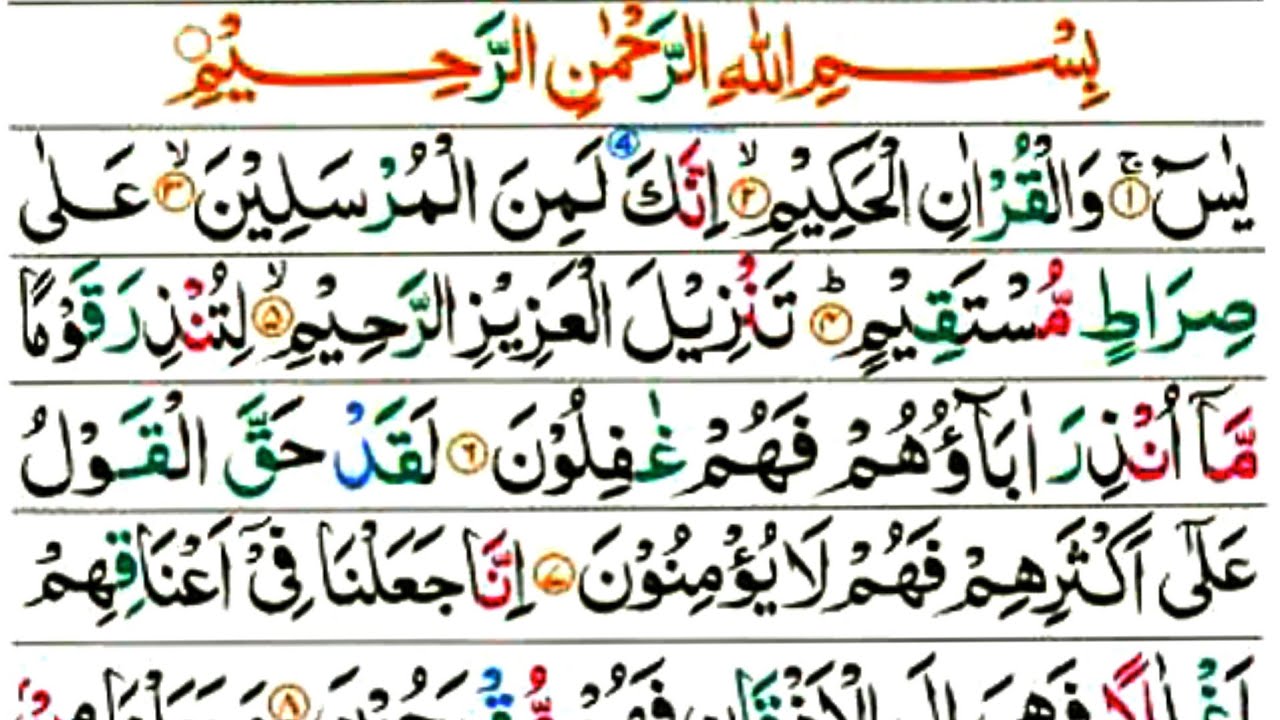 Surah Yaseen(yasin)||سورہ یسین|| Full Arabic Recitation|| Beautiful ...