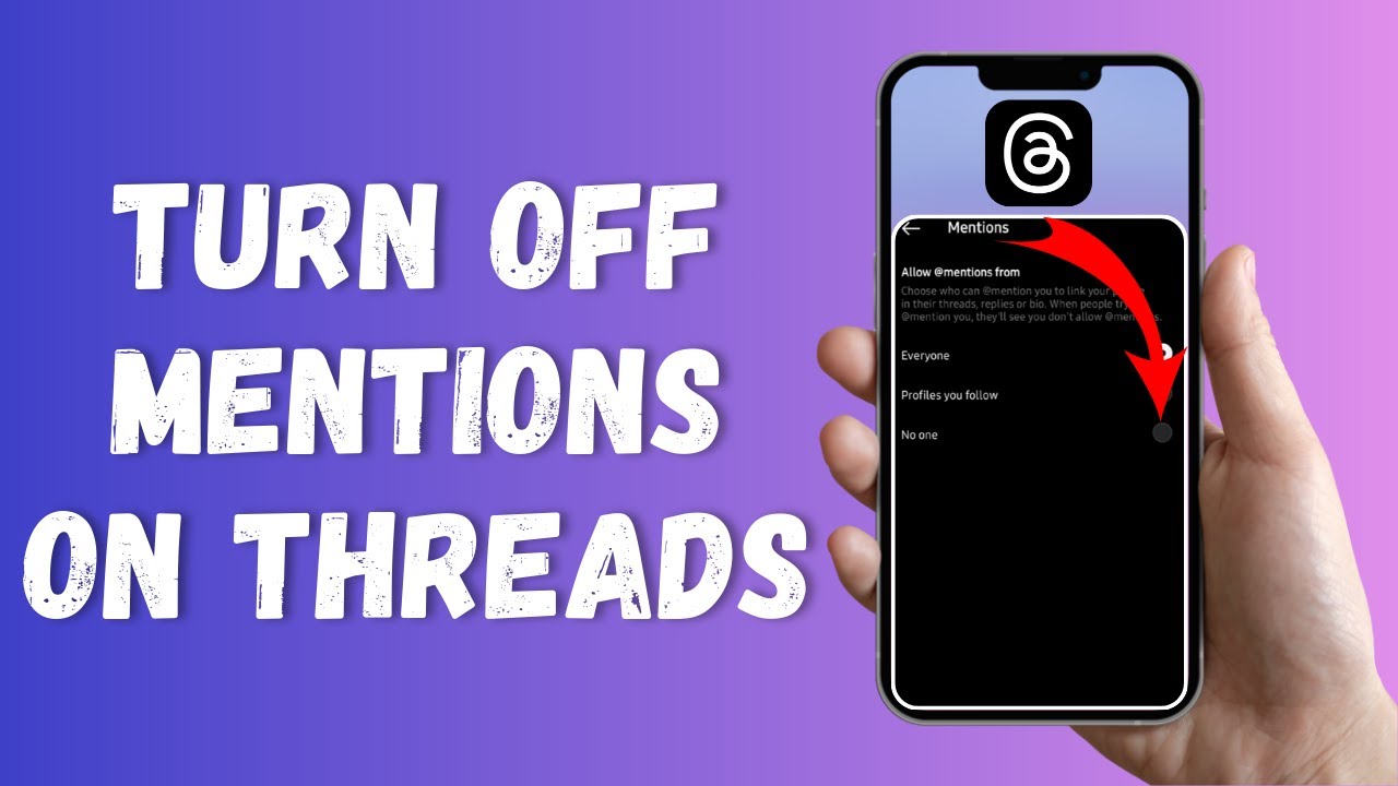 How to Turn Off Mentions on Threads (2024) | Threads Tutorial - YouTube