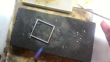 creating a square shape out of silver wire
