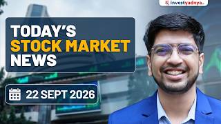 Daily Stock Market News(22 Sept 2026):Oil Falls, Bitcoin Crosses $85K, Core Sector Slows, Patanjali screenshot 1