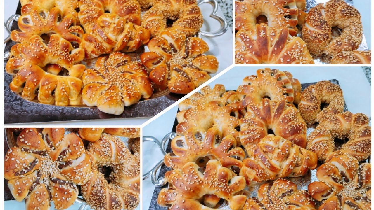 (صيامي) ترس العجوه أو ورده العجوه وبنفس العجينه عملنا السميط التركي مخبوزات الافران