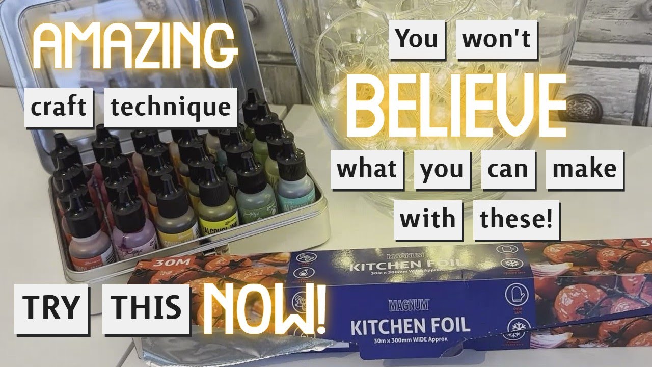 Try This AMAZING Technique with UTEE and Tin Foil! #alcoholinks #utee # ...
