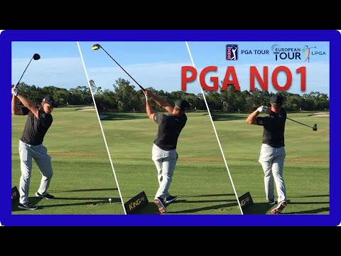 PGA NO1 Drive Distance, Bryson DeChambeau's driver golf swing in Slow Motion...