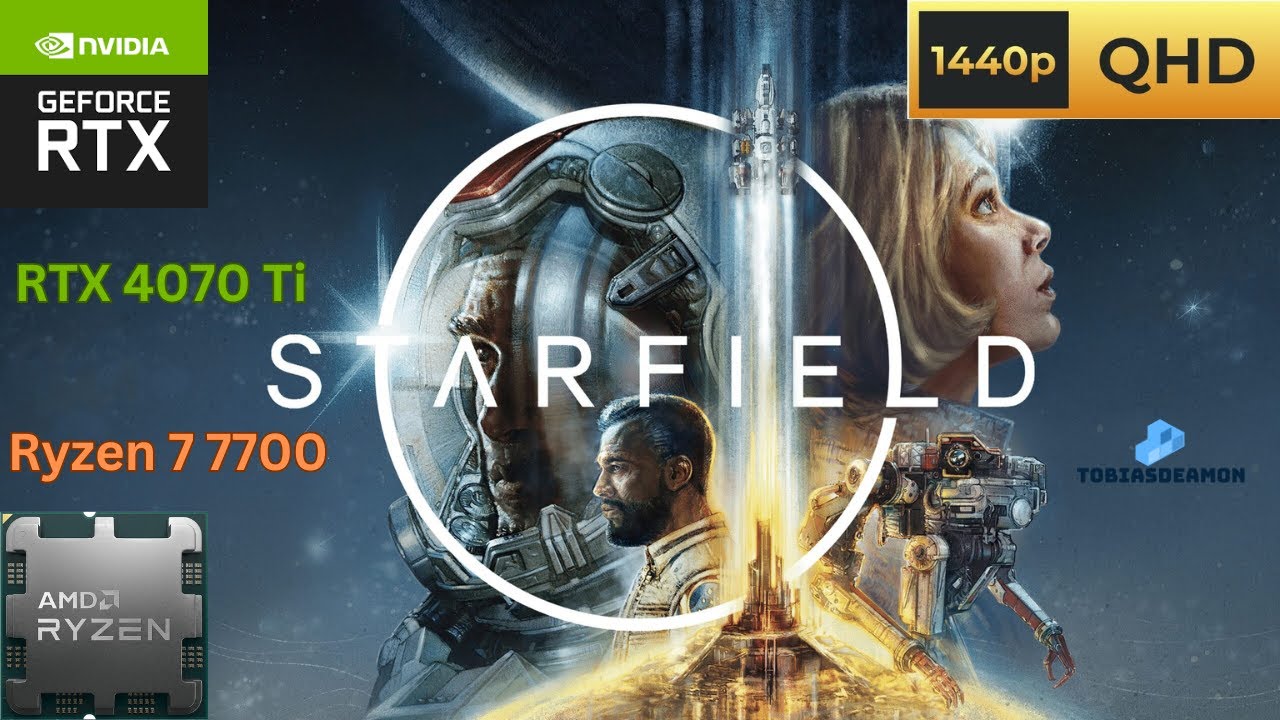 Starfield - RTX 4070Ti + R7 7700 - gameplay on Ultra preset - FSR3, DLSS Quality - 1440p60