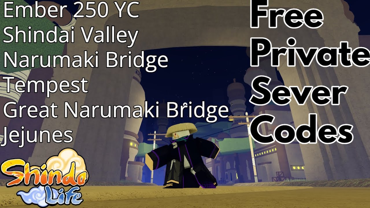 Free Private Server Codes in Shindo Life [Description] (Jejunes, New Ember,  Tempest, Shindai Valley) 