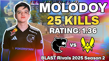 💀 MOLODOY POV: OVERPASS AWP DOMINATION vs Vitality! | BLAST Rivals 2025 Season 2