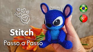 STITCH em crochê: Aprenda a fazer um chaveiro fofo!