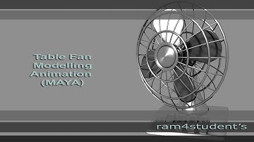 MAYA - Table Fan Modelling and Animation