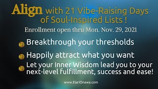 Align: Next-Level Manifesting with 21 Vibe-Raising Days Of Soul-Inspired Lists (67% off Thru 11.29)