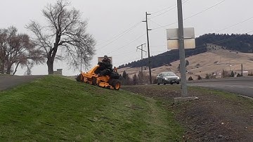 Cub Cadet Pro Z 972 SD demo with Cemetery