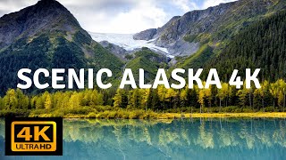 Flying Over Alaska 4K Uhd Amazing Scenic Relaxation Film With Calming Music For Stress Relief