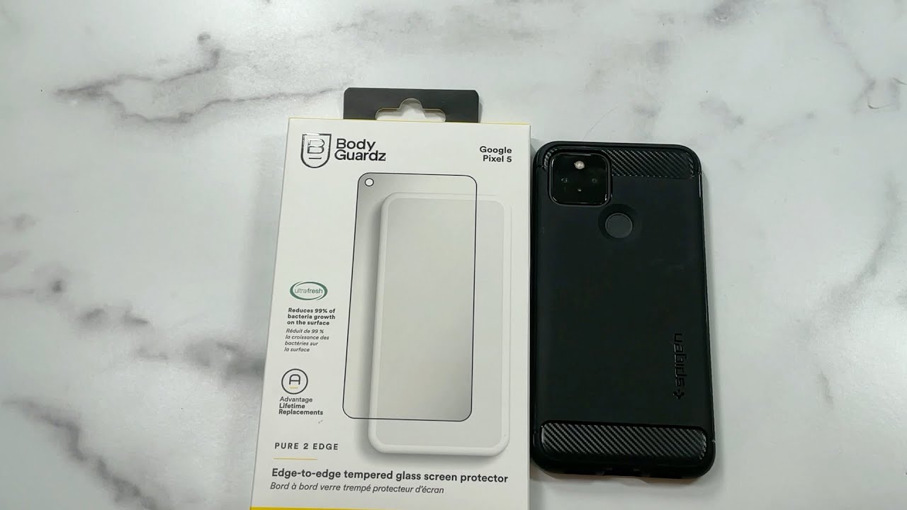 Bodyguardz Pure 2 Edge Tempered Glass Screen Protector for Pixel 5