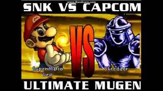 Mugen Super Mario And Leo Vs Shredder