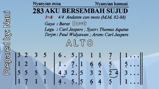 Aku Bersembah Sujud mb 283  Instrumen Alto