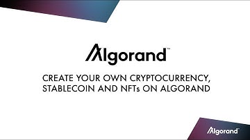 Learn How To Make Your Own Cryptocurrency Assets And Soon NFTs on The Algorand Blockchain