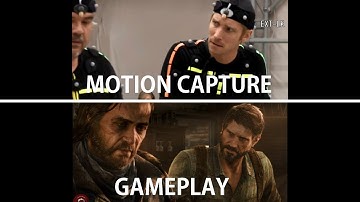 THE LAST OF US PART 1 MOTION CAPTURE VS GAMEPLAY |THE LAST OF US PART 1