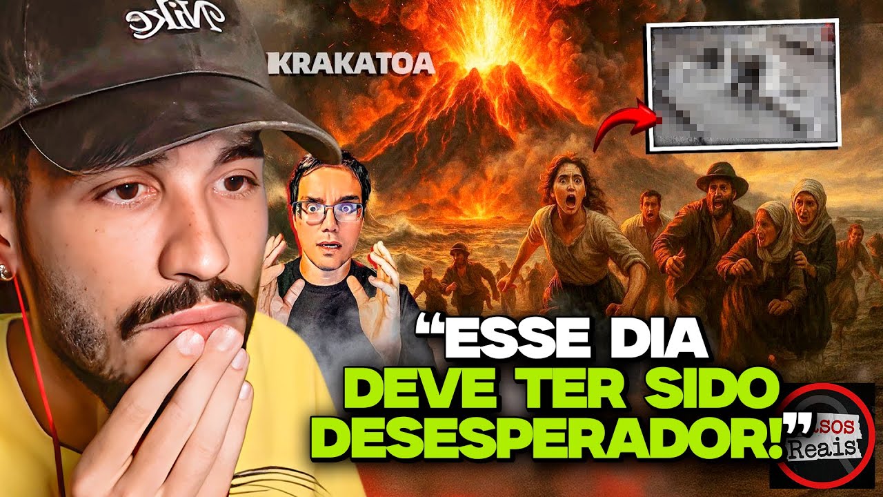KRAKATOA, A EXPLOSÃO QUE FEZ O PLANETA OUVIR O SOM DO FIM DO MUNDO! | REACT CASOS REAIS