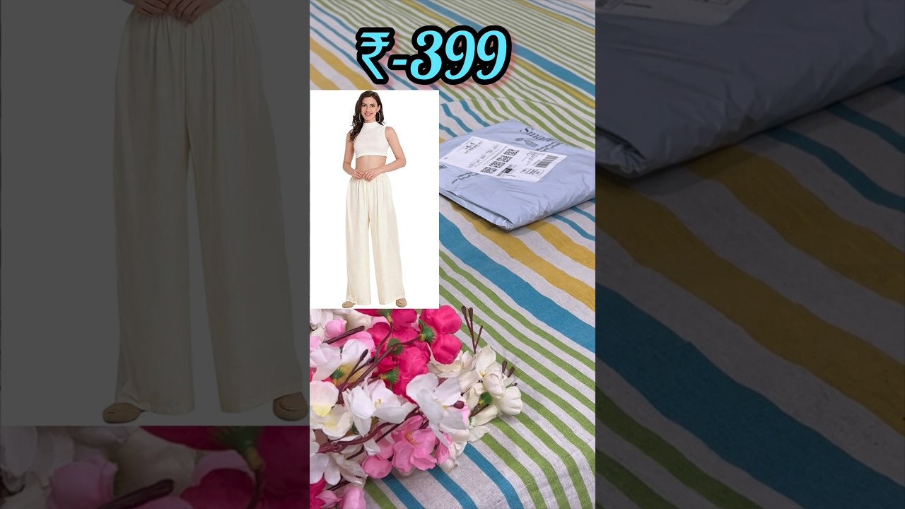 🔥All we need one off white plazo❤️ very comfy/ stylish 