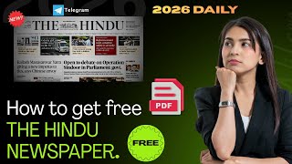 How to access PDF version of "THE HINDU" & Indian express Newspaper for free#thehindu #daily   screenshot 1