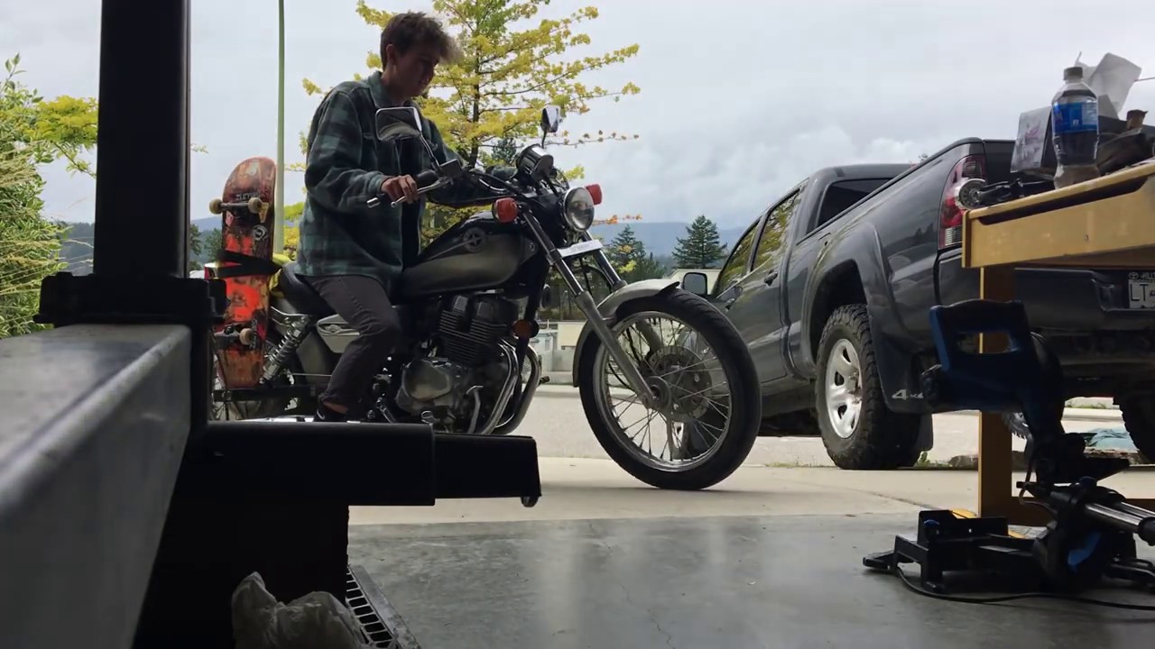 How to mount a skateboard on a motorcycle YouTube
